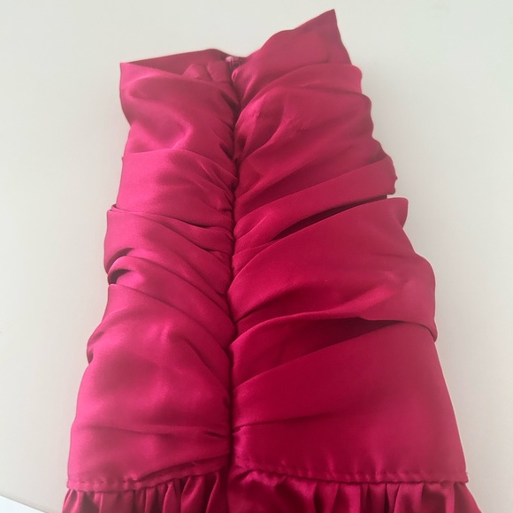 Vici Fuchsia Silk/satin dress - Picture 8 of 9